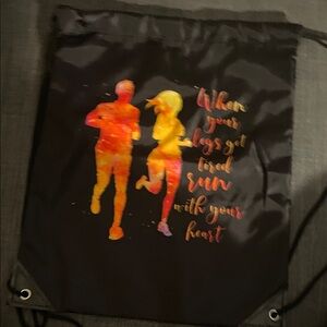 Source Unknown Black Tote with Colorful Design